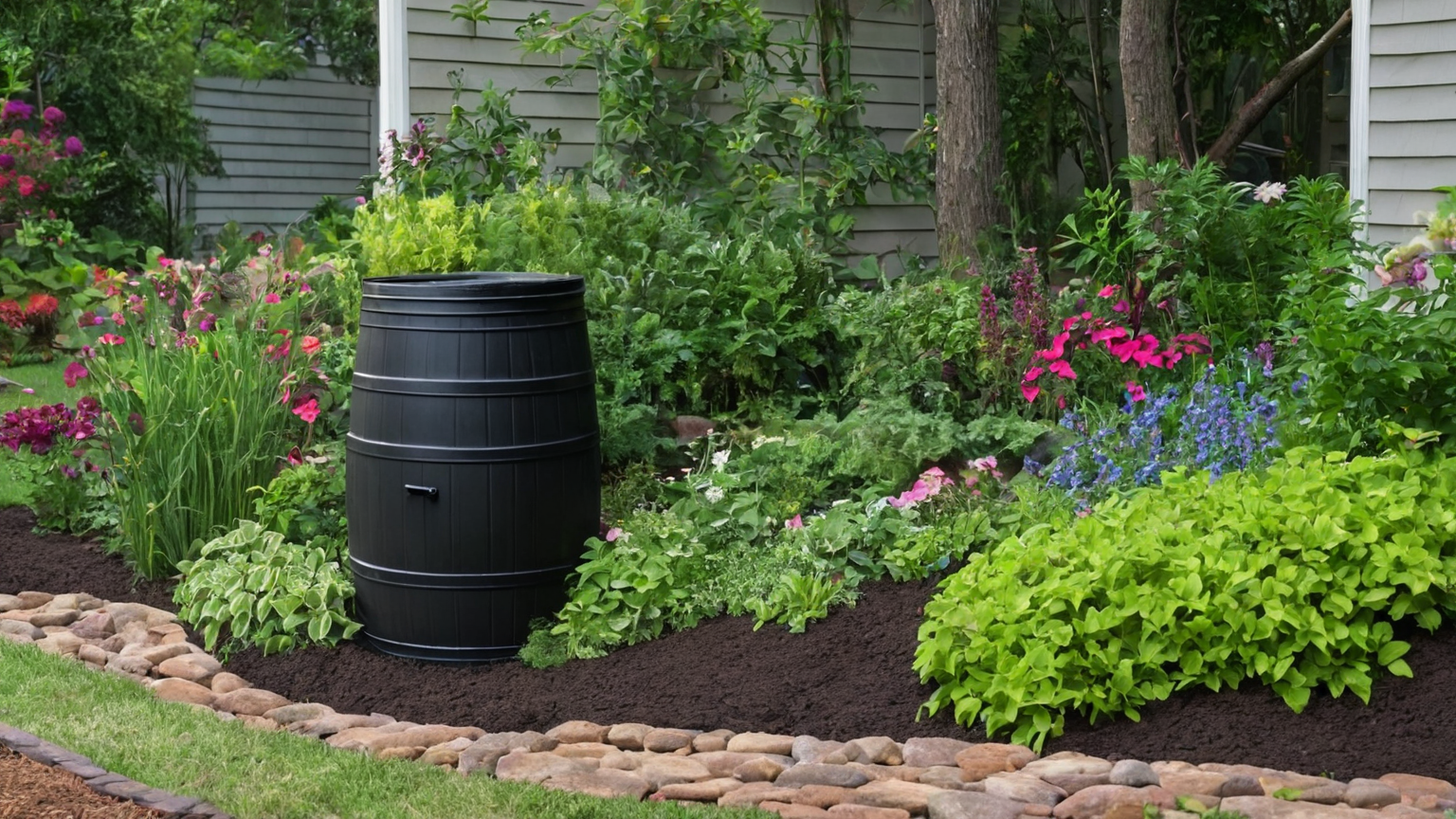 Rain Barrel Drought Garden Water Safety Plan
