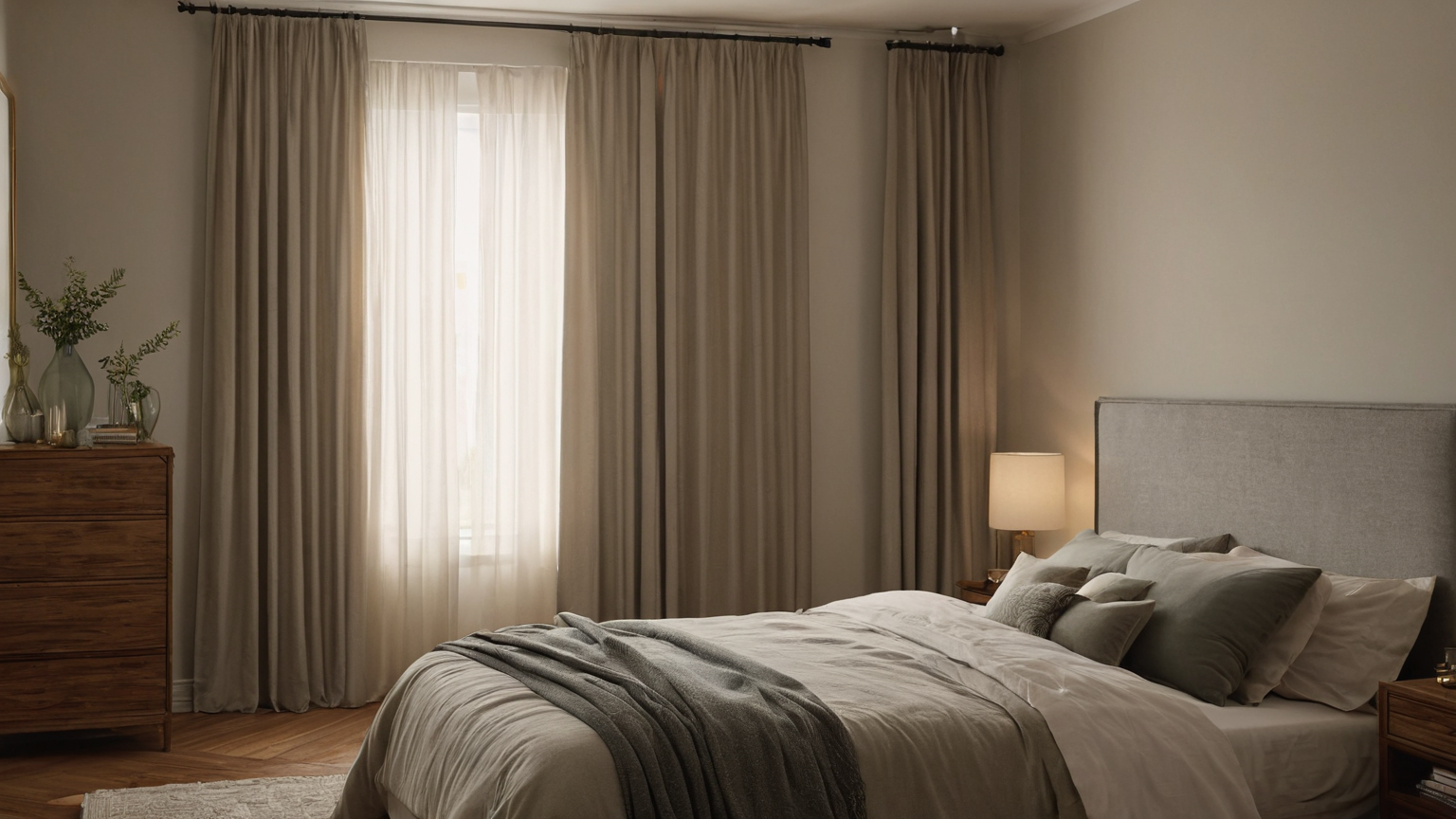 Evening bedroom comfort
